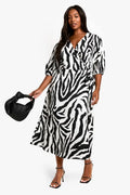 🦓 Wild Side Wrapped Dress
