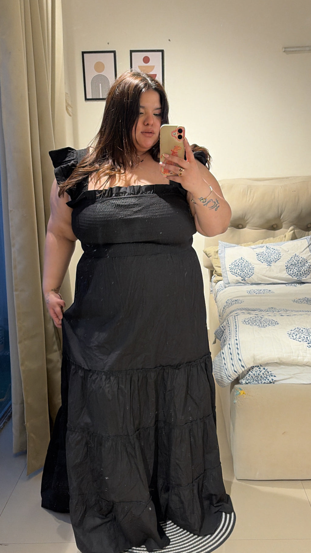 Noir Belle maxi dress