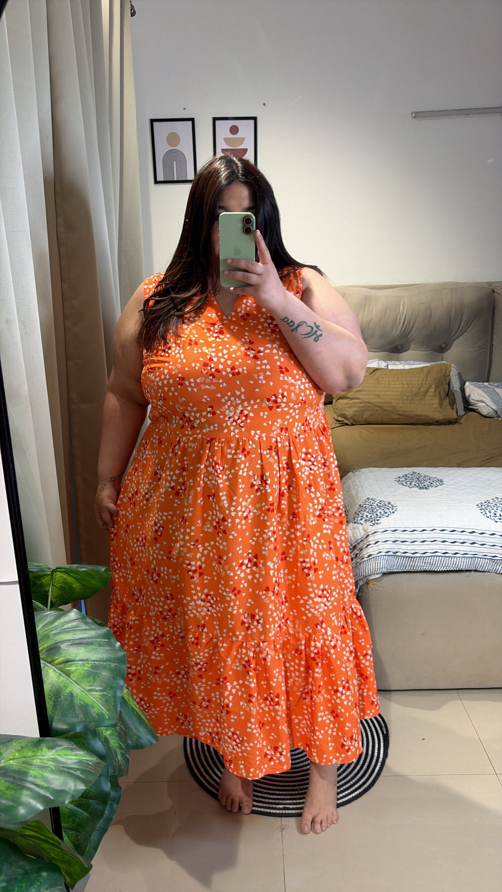 Coral breeze dress