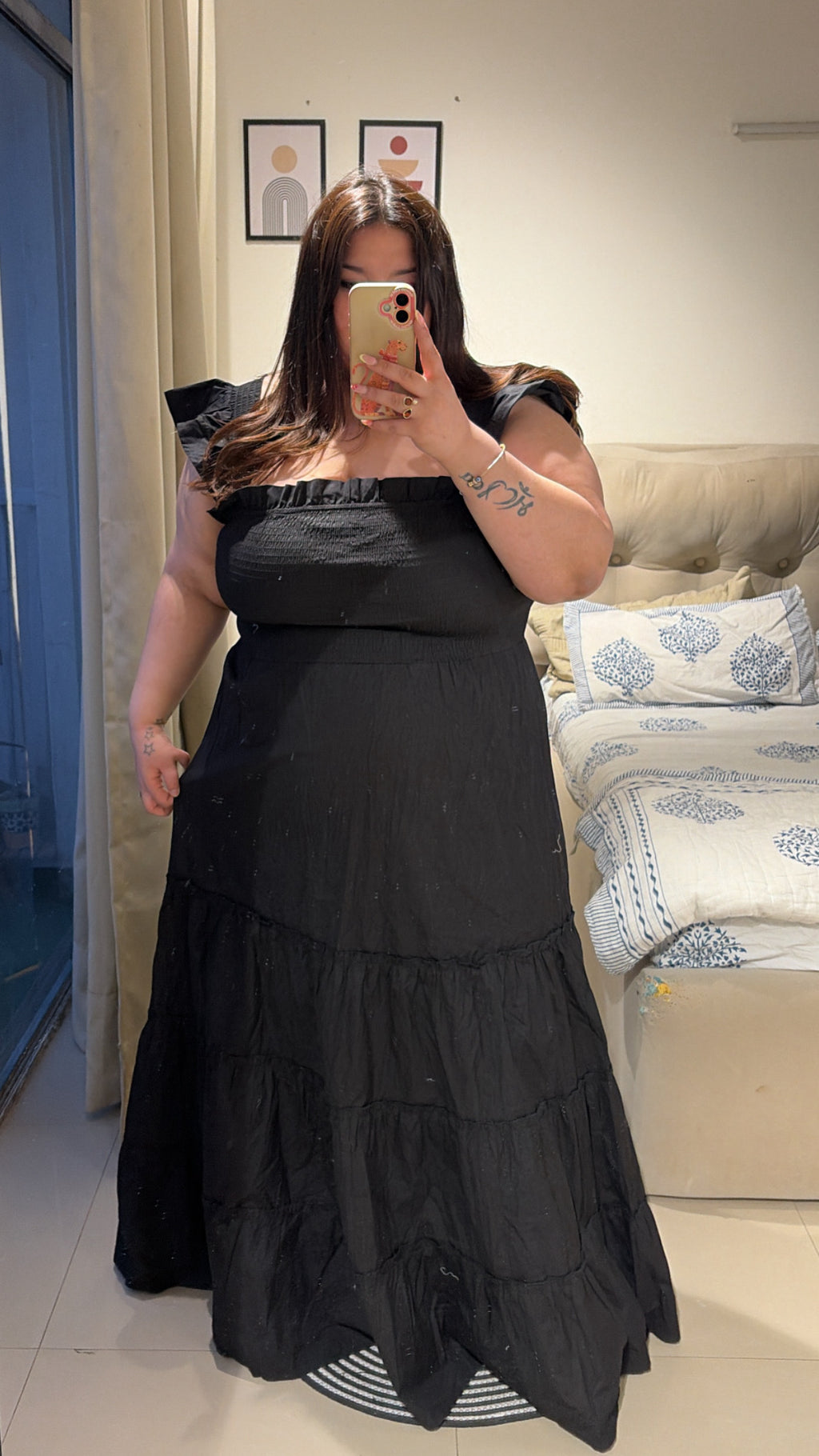 Noir Belle maxi dress