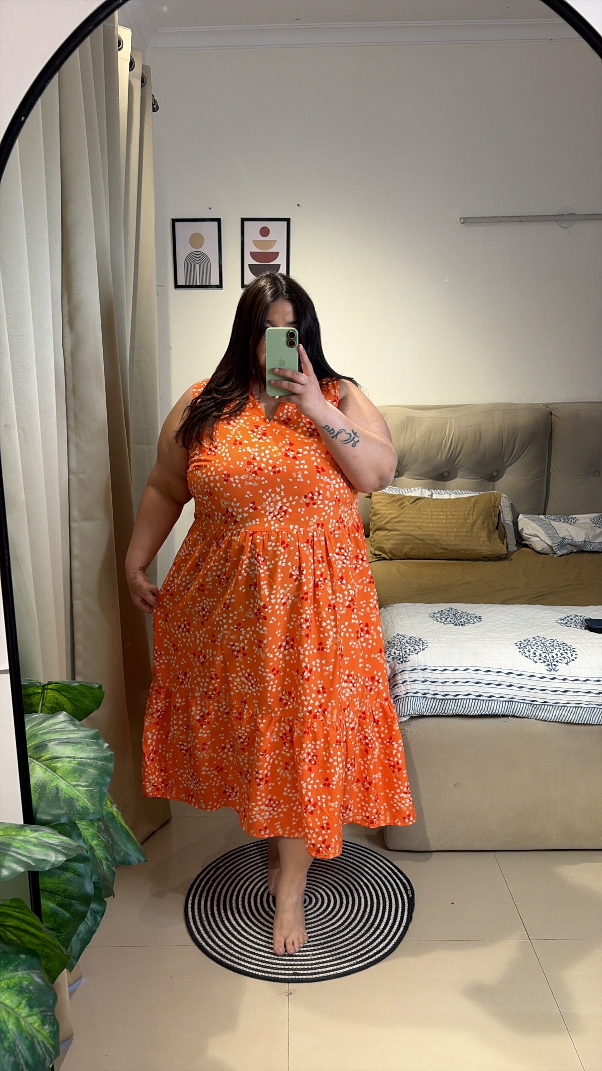 Coral breeze dress