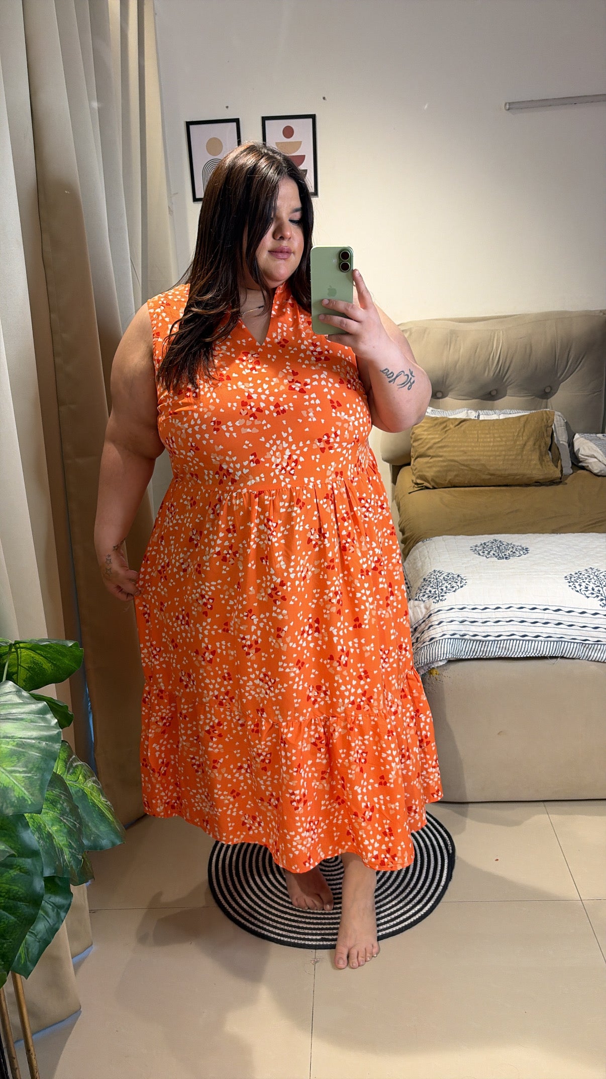 Coral breeze dress