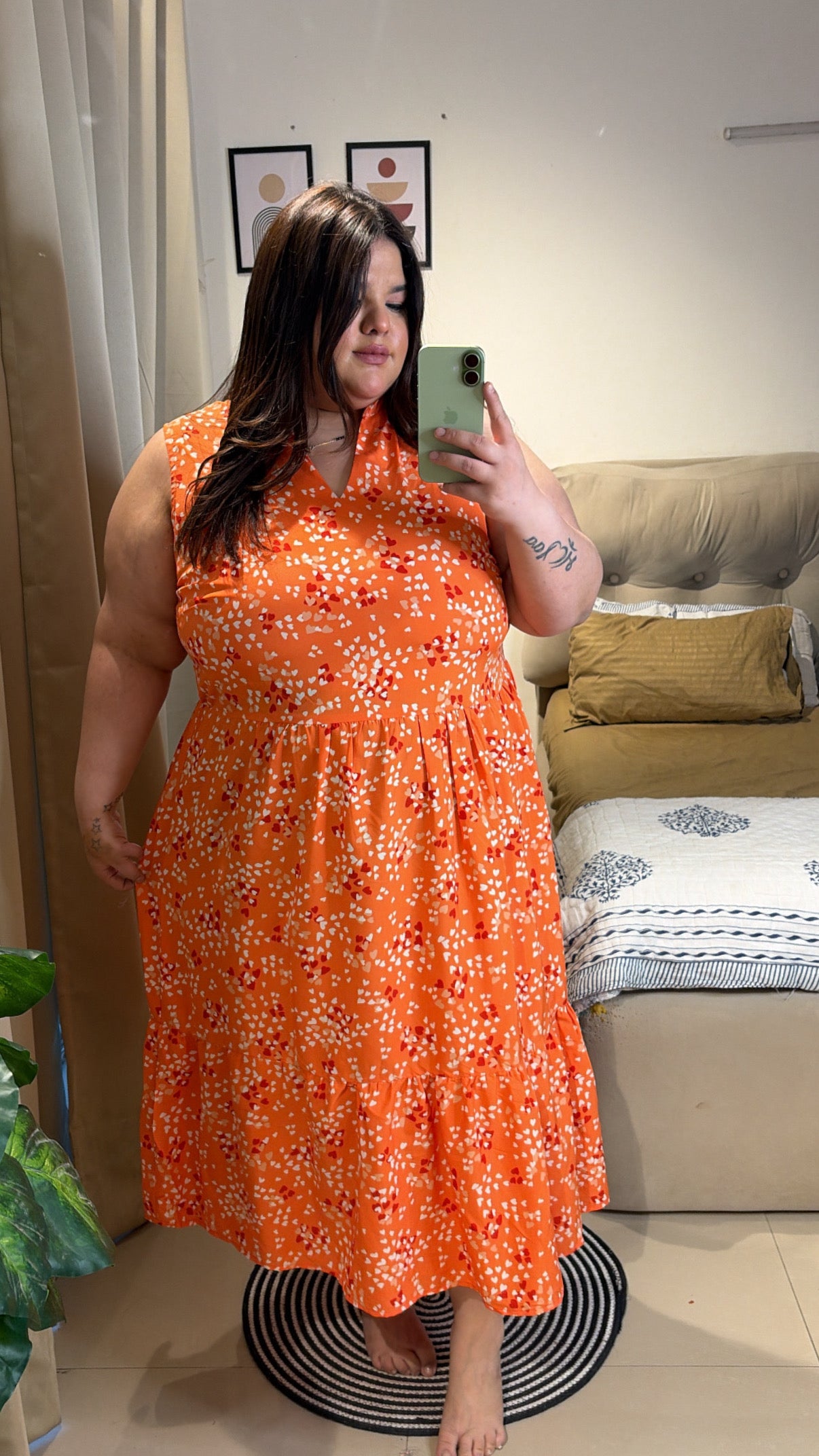 Coral breeze dress