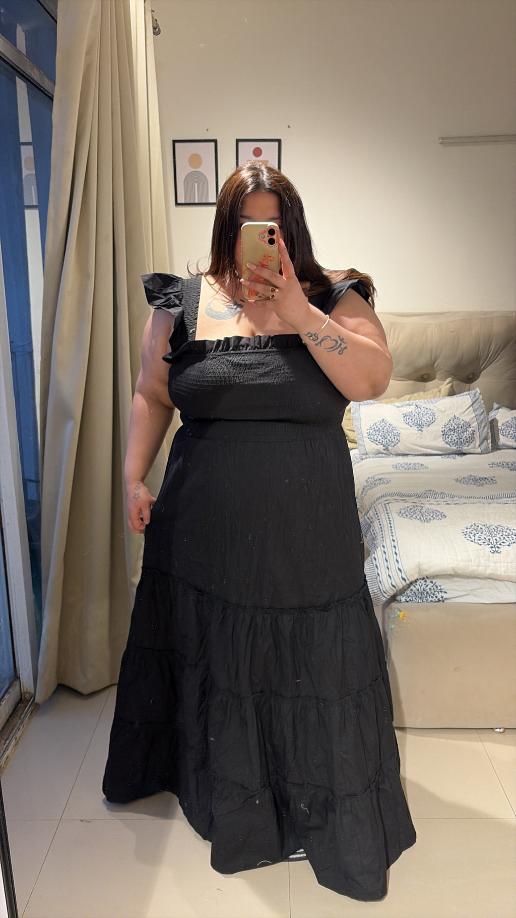 Noir Belle maxi dress