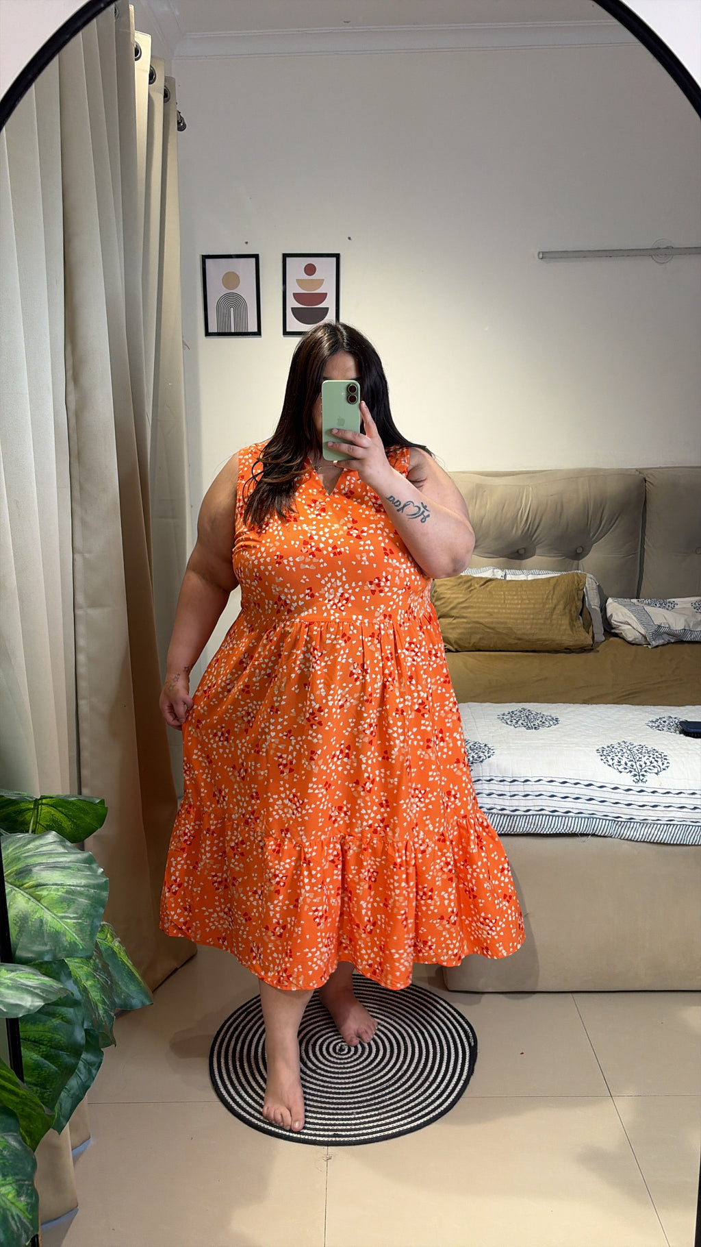 Coral breeze dress