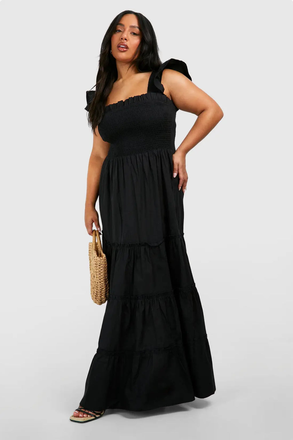 Noir Belle maxi dress