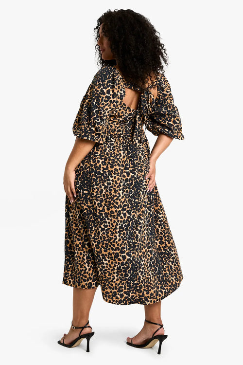 Classic Leopard Flared Dress