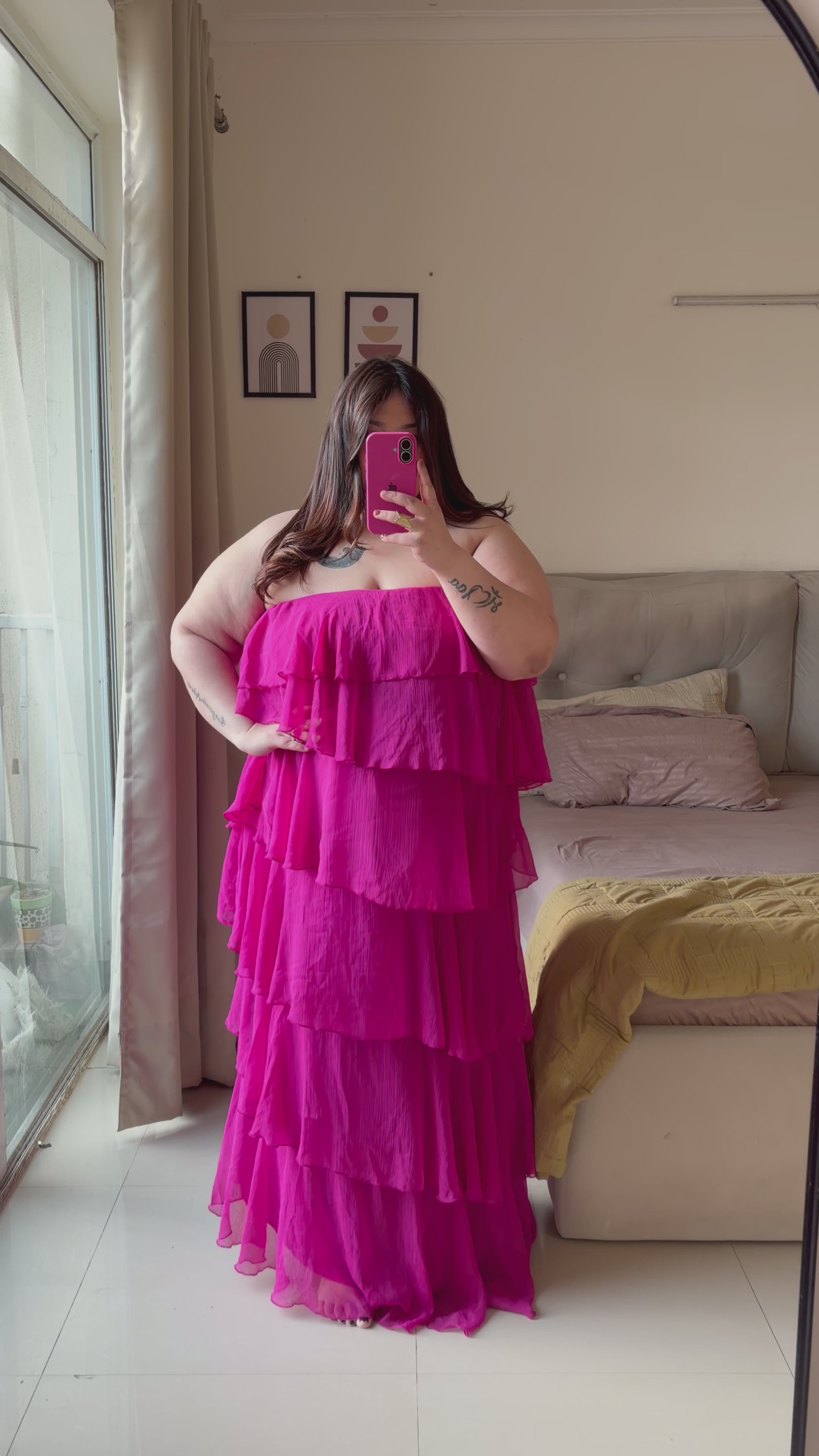 Pink Champagne Dress ( Showstopper )